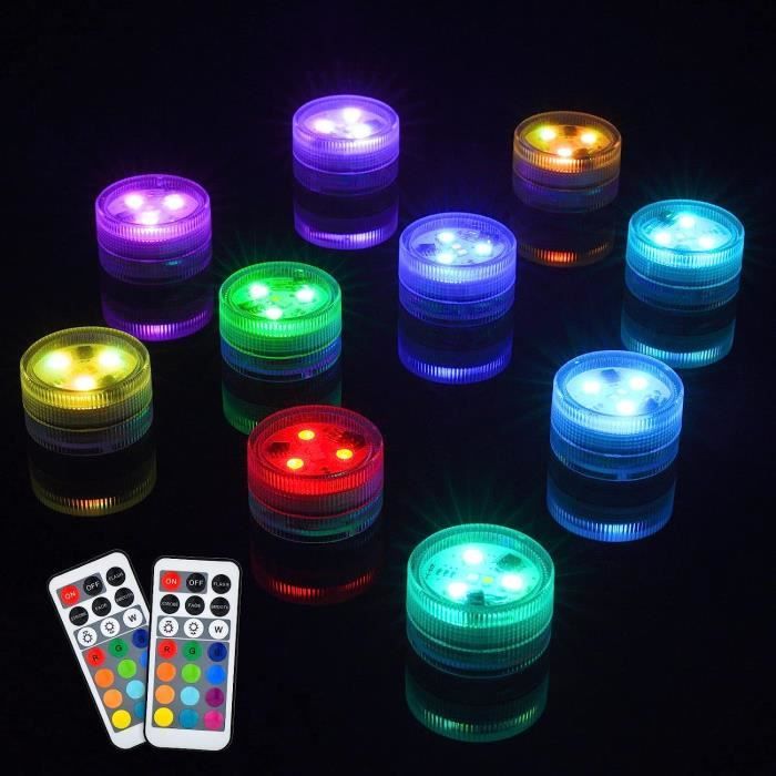 Mini Lampes LED Multicolores - Lot De 20 Avec Piles Et 50 Pastilles Adhésives - DIY, Déco, Maison De Poupée, Fête - 5