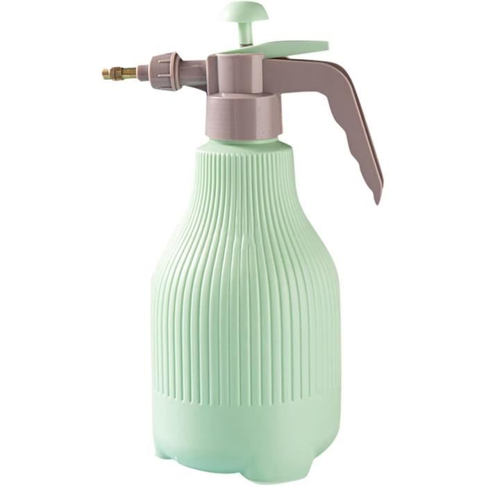 Relaxdays Pulvérisateur à Pression, Lot de 2, Bouteille pulvérisation, Pompe, buse Laiton réglable 1 L, Plante Jardin, Vert