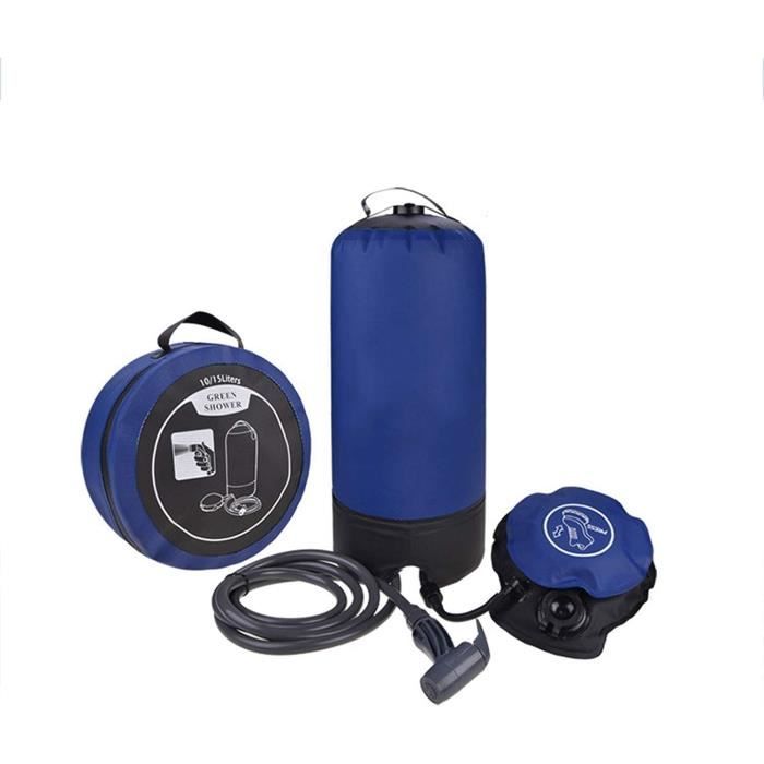 Sac de douche de camping 20 litres noir TRAVELHAWK