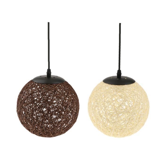 Abat Jour Vendu Seul Abat Jour En Rotin 2 Pieces Cdiscount Maison