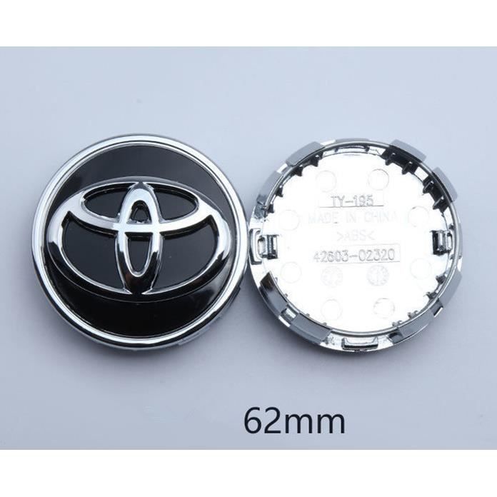 Lot de 4 centre de roue cache moyeu Remplacement pour Toyota 62mm A271