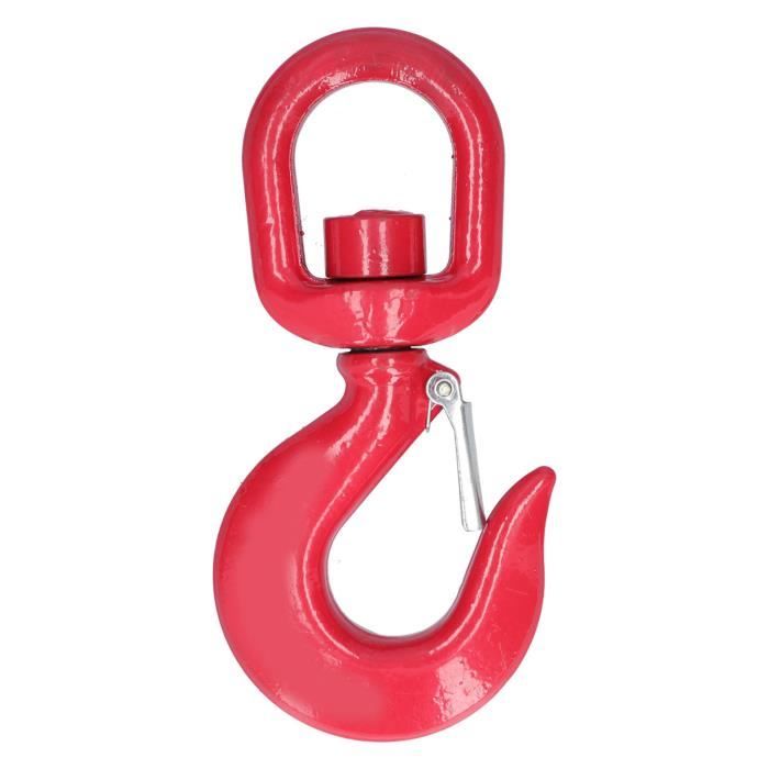 Crochet De Grue Rotatif G80 Autobloquant - Acier Forgé Pour Levage Sécurité Navires Et Automobiles