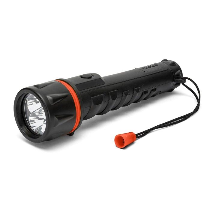 Lampe Electrique - Lampe De Poche - Lampe torche caoutchouc incassable 3 LED (3D non fournies) Lampe Electrique - Lampe De Poche - Lampe torche caoutchouc incassable 3 LED (3D non fournies)