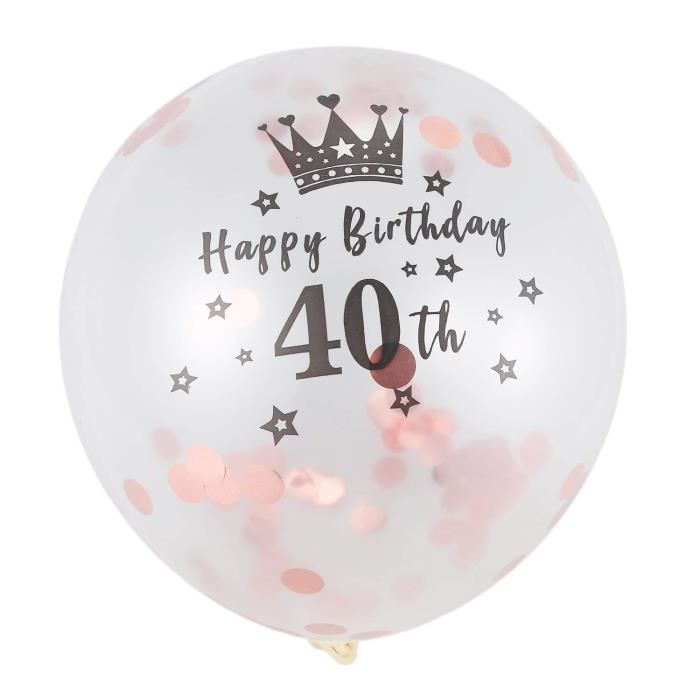 5pc Ballons Confettis De 12 Pouces Ballons D Anniversaire En Late Ose Decoration De Fete De Mariage D Anniversaire De 40 Ans 2342 Cdiscount Maison 5pc Ballons Confettis De 12 Pouces Ballons D Anniversaire En Late Ose Decoration De Fete De Mariage D Anniversaire De 40 Ans 2342 Cdiscount Maison