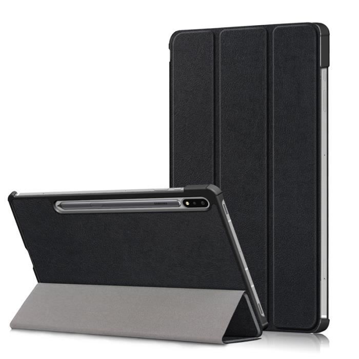 Xeptio Etui cover Smartcover noir pour Samsung Galaxy Tab S9 2023 11 pouces (SM-X710/X716B/X718U) - Housse noire protection - vue 2