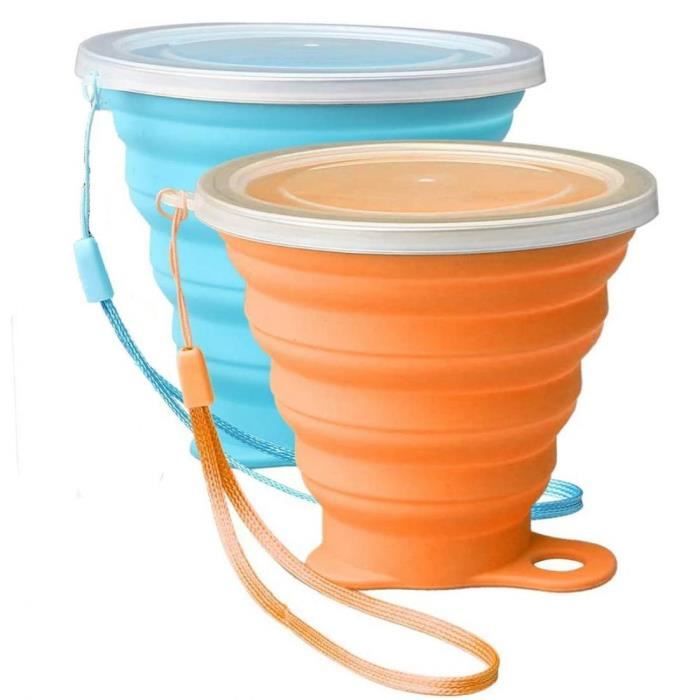 Tasse De Voyage Pliable Vintage – Avec Boîte Carton, Métal, Petit Format, Occasion
