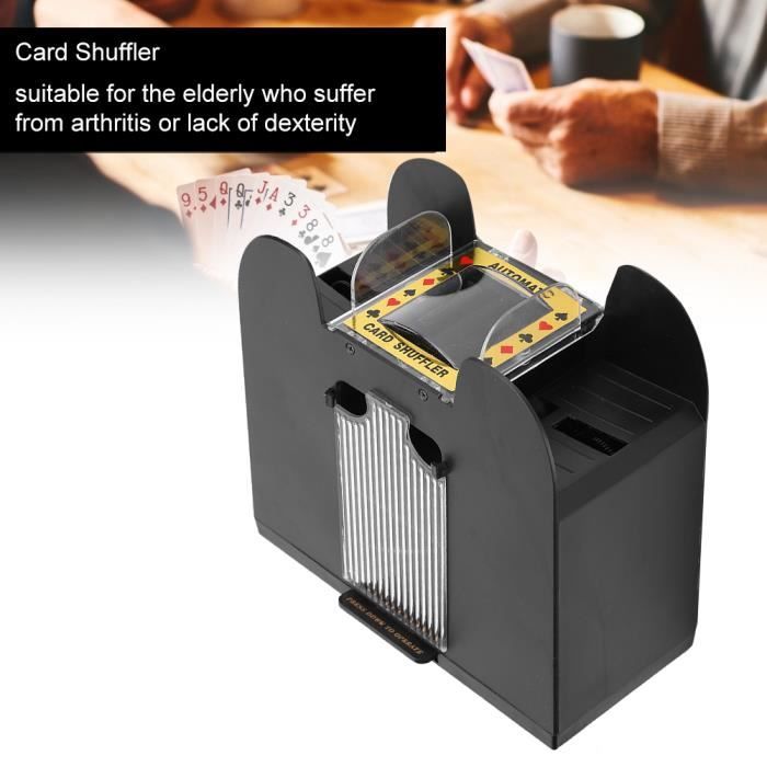 Mélangeur de cartes automatique Machine de croupier de cartes Mélangeur de  cartes de casino électrique