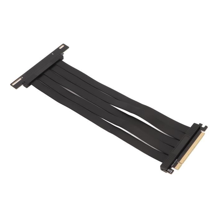 Câble élévateur PCIE 4.0 X16 Riser - Noir 30cm - Compatible RTX 40 et