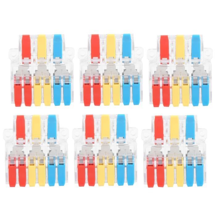 Connecteur De Borne Connecteurs De Bornier, 10 Pièces 5 Trous Armoire De Distribution électrique