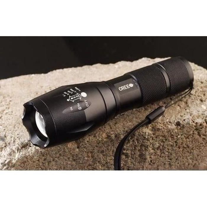Zoom 18650 Ultrafire Lampe Torche 2000 Lumens LED CREE XM-L T6 étanche 5 Modes 