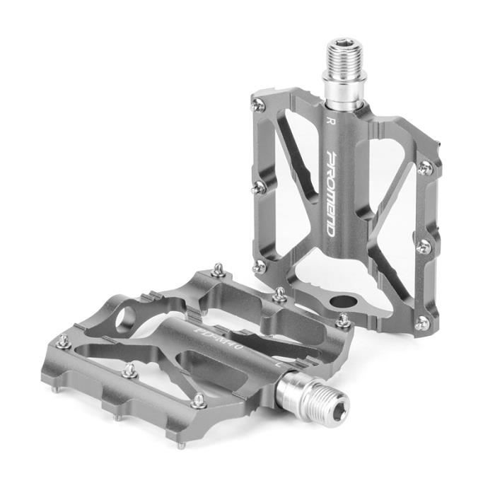 WILDKEN Pedale VTT Aluminium, Léger 9/16" Plates Pedale Velo