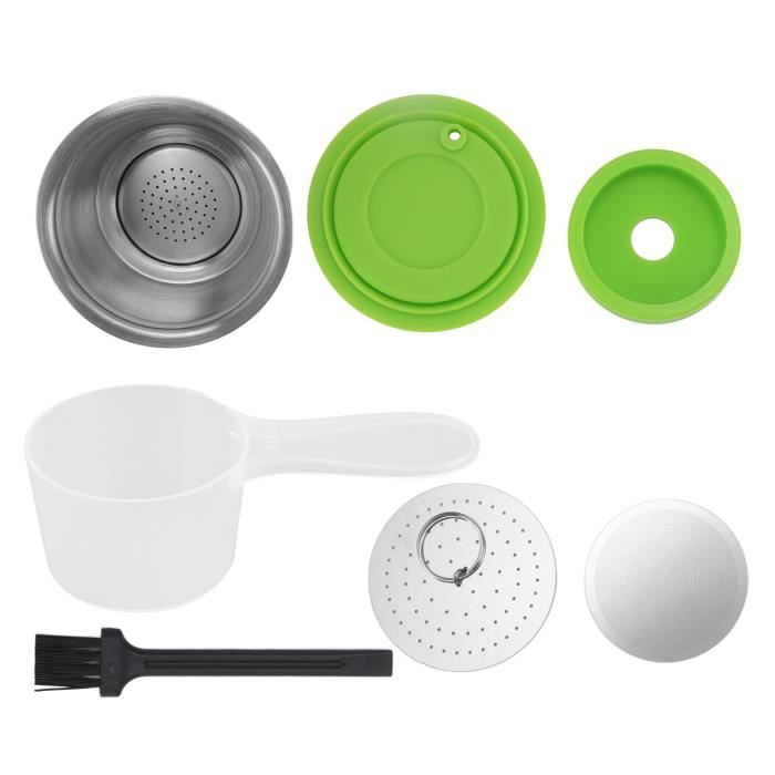 Capsule à café réutilisable pour Nespresso Reutilisable Inox Capsule rechargeable Crema Espress acier inoxydable rechargeable pour expresso | ✓ Meilleur prix au Maroc | Maroc ! toutes les Promos