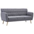Classique Canapé à 3 places Canapé de relaxation Haut de gamme & Confortable - Sofa Canapé droit Salon Revêtement ®CFUUMP®-1