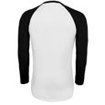 T-shirt manches longues FUNKY - Homme - SOLS - Blanc/noir - Blanc-1