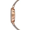 Swarovski Montre Femme Passage Chrono, bracelet en cuir, gris, PVD doré rose-1