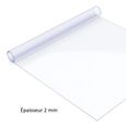Nappe Transparente épaisseur 2 mm – Rectangle 80 x 100 cm – Film épais Protection PVC Transparent 2 MM - Roulé sur Tube (sans Plis)-1