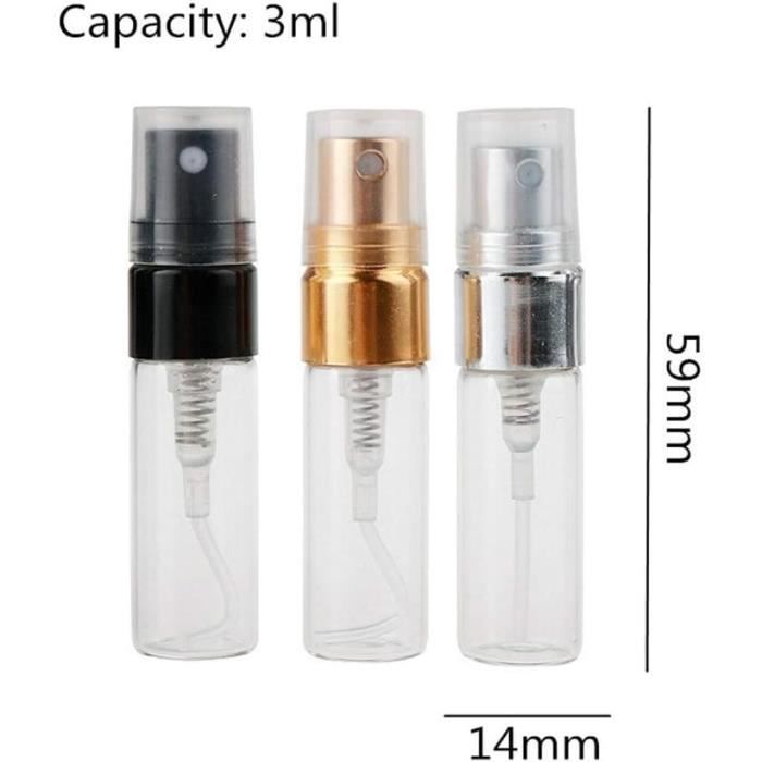 Bouteille rechargeable vide Flacon vaporisateur en verre de parfum Bouteille rechargeable vide Flacon vaporisateur en verre de parfum