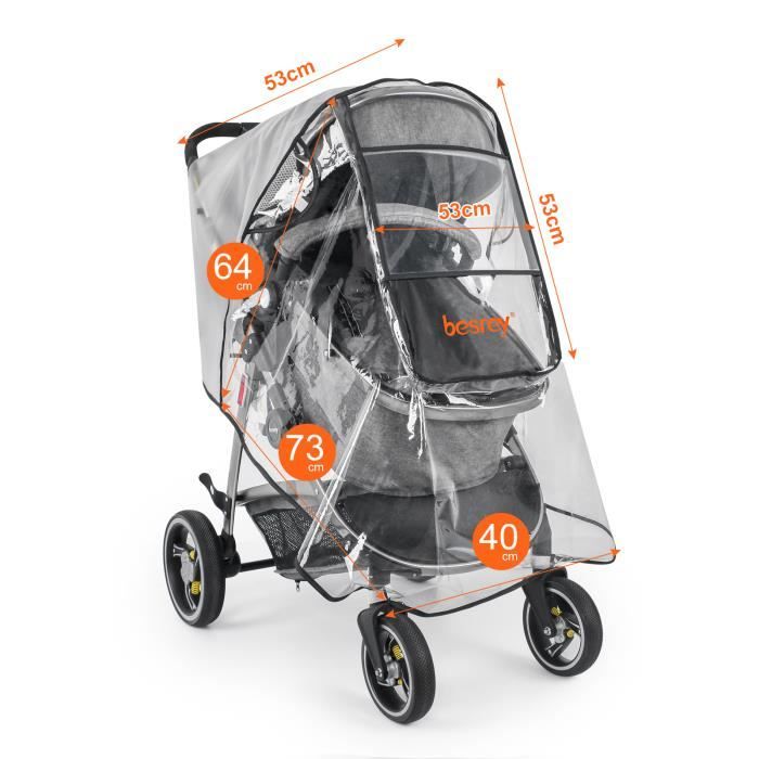 Housse pluie poussette universelle store