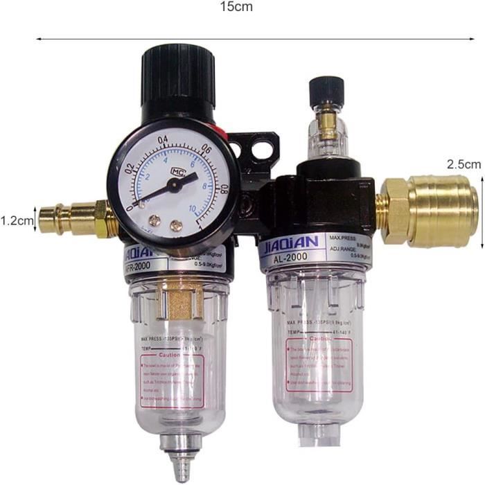 Séparateur d'huile-eau - 1/4'' Régulateur de filtre à air
