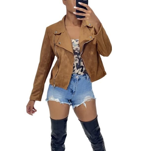 Blazer suedine femme on sale