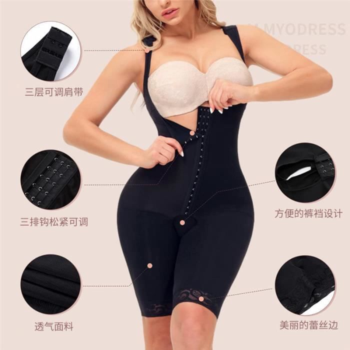 Fajas Colombien Gainant Pour Femme - Body Post-chirurgie, Contrôle Ventre, Taille M-XXL
