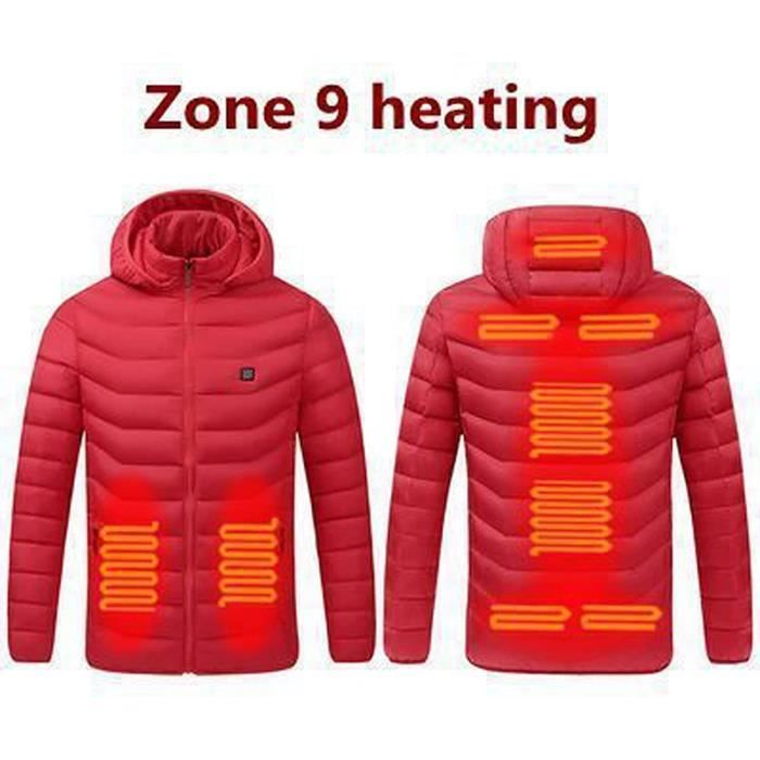 Veste Chauffante Femme Homme Veste Chauffant USB Vetements Chauffant Hiver Chaud