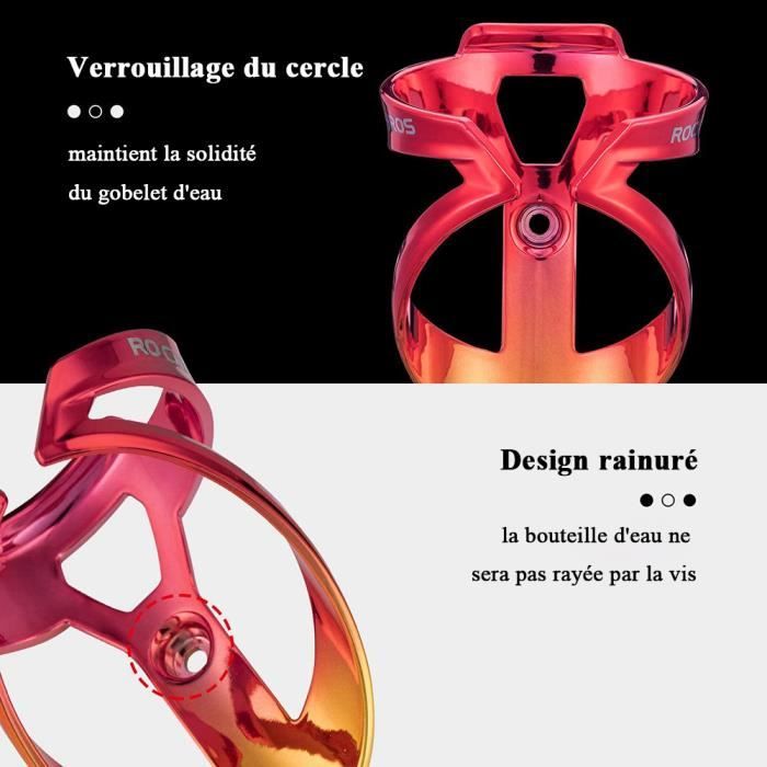 Porte-Bidons Universel Vélo Sous La Selle Support 2 Bouteilles Stable Durable