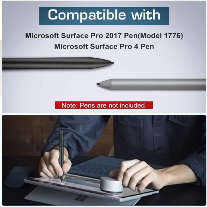 Pointes De Rechange Uogic Pour Stylet Surface Pen (3 Pointes HB) - Compatible Microsoft Surface Pro 2017 & 4