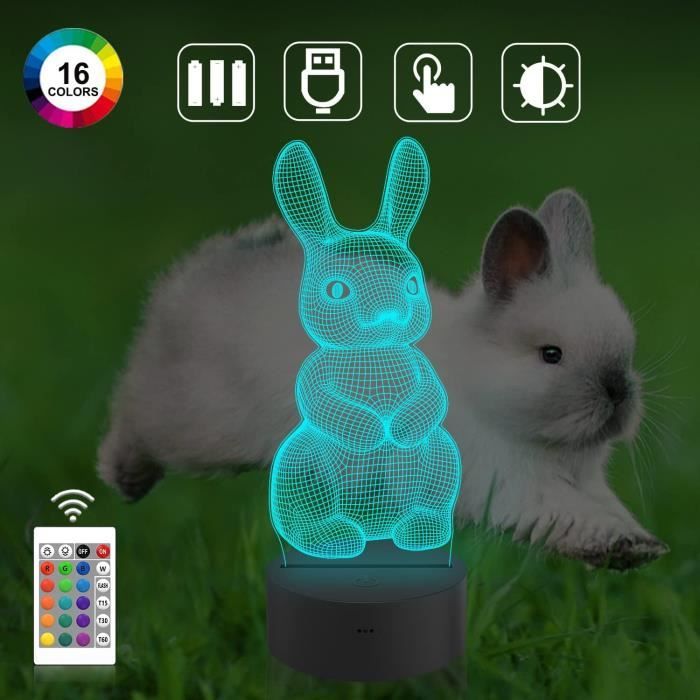 CooPark Lampada 3D Illusion Pinguino – Luce Notturna LED Con 16 Colori E Telecomando – Regalo Natale Per Bambini