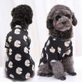 01-L -Daisy chiot manteau printemps été tenue de voyage T Shirt pour petits chiens moyens chien vêtements chiens tissu Teddy Bichon-2