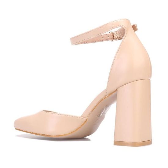 Escarpin bride talon carré sales
