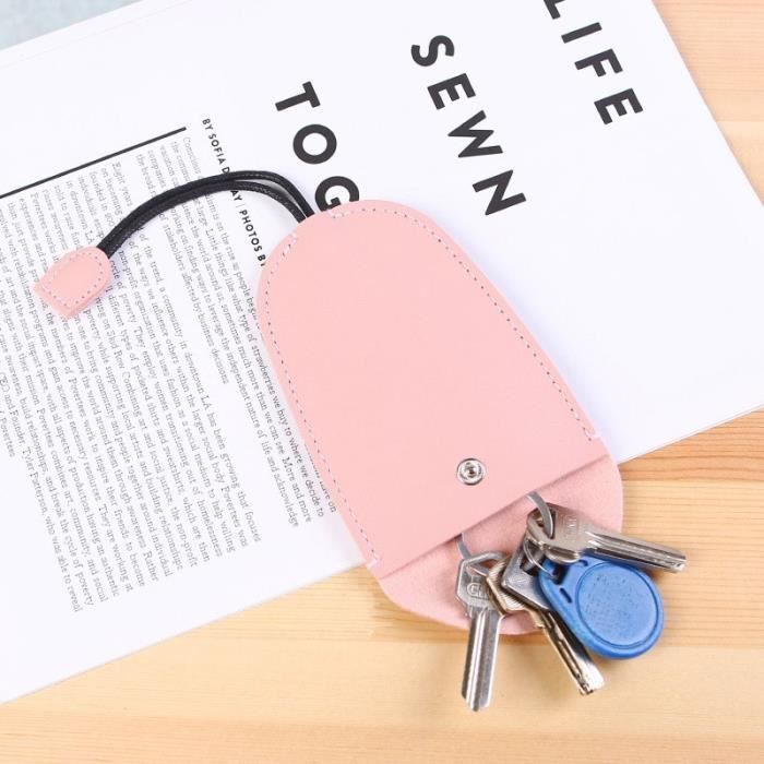 Mini Portefeuille Cuir PU Rose – Motif Mignon, 10 Cartes, Poche Monnaie, Ultra Compact