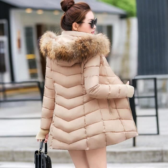 Manteau femme grosse best sale fourrure