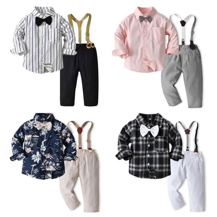 Zukmuk Baby Boys Lot De 2 Pantalons à Manches Longues Rayées Barboteuse