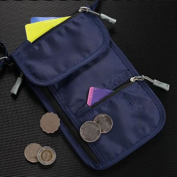 Sac Tactique Mini En Nylon Camouflage – Pour Téléphone, Passeport, Voyage – Noir, Dimensions 23x14x5 Cm