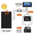 DOKIO Panneau Solaire 100W 18V Monocristallin Photovoltaïque pour charger la Batterie 12-3