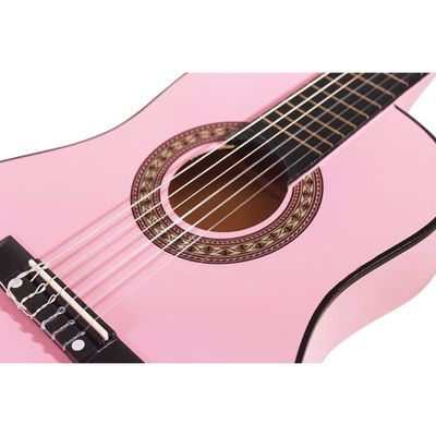 Ts-ideen 5253 Guitare acoustique 1/2 pour enfant de 6 à 9 ans Rose avec  étui, sangle, cordes et médiators - Cdiscount Instruments de musique