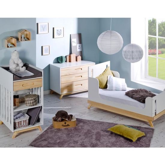 Lit Bebe Evolutif 70x140 Scandinave Cdiscount Puericulture Eveil Bebe