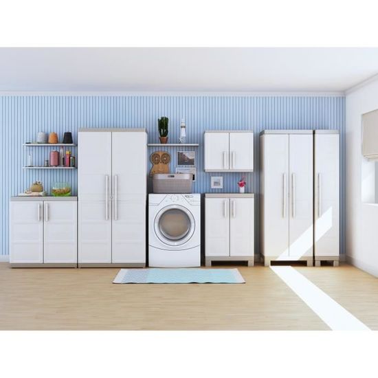 Keter Armoire Basse Xl Excellence Beige Et Taupe 89 X 54 X 93