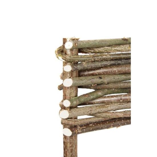 Bordure De Jardin En Noisetier Tresse H 15cm X L 2m Achat