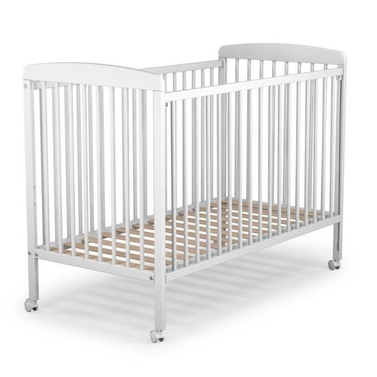 Lit Bebe Sur Roulettes Blanc 60x1 Cdiscount Puericulture Eveil Bebe
