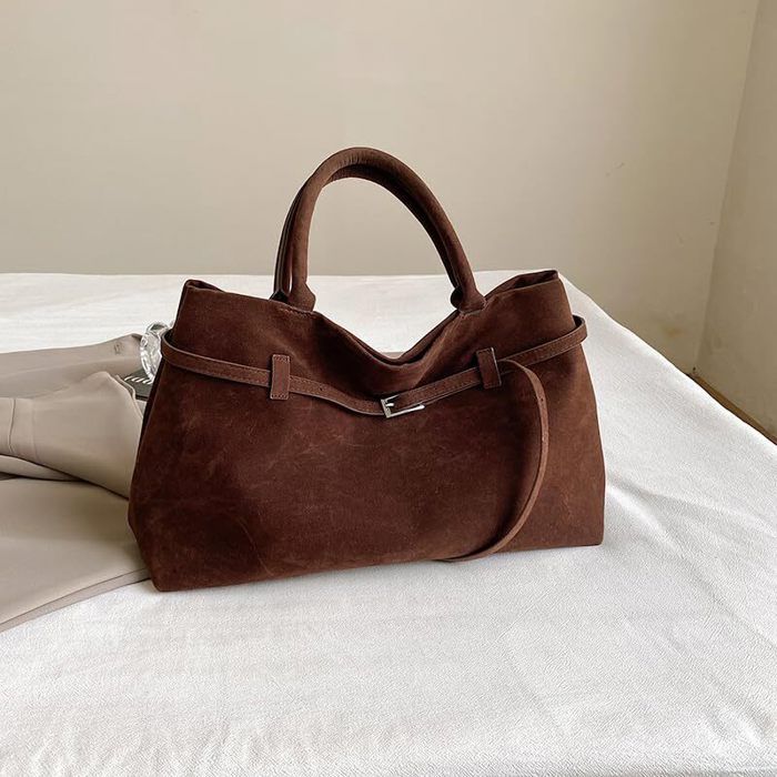 MORGANE Grand Sac Cabas En Cuir à Bandoulière Couleur Camel