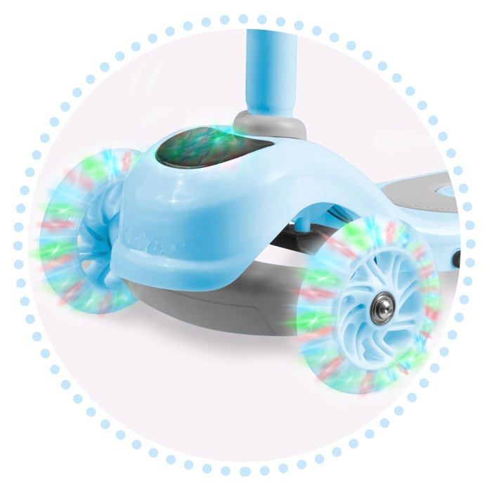 Trottinette IMMEK 3 Roues Pliable Pour Enfants De 3 à 14 Ans – Roues LED, Guidon Réglable, Charge 50 Kg