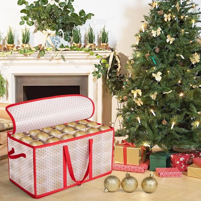 Boîte de rangement Boules de Noël de Noël - Boîte boules de Noël - Rangement  de Noël 