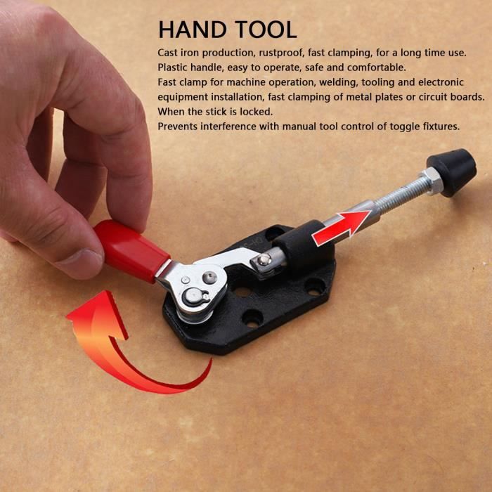 Outil Atelier Bricolage Pince à Bascule En Acier Carbone Pour Soudage Et Serrage Rapide – Modèle 4001 – Solide Et Facile à Utiliser Pince De Fixation Pour Assemblage Mécanique