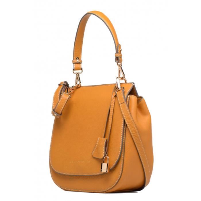 Sac seau Mac Douglas GARANCE ROMY M chatain Cognac Achat Vente