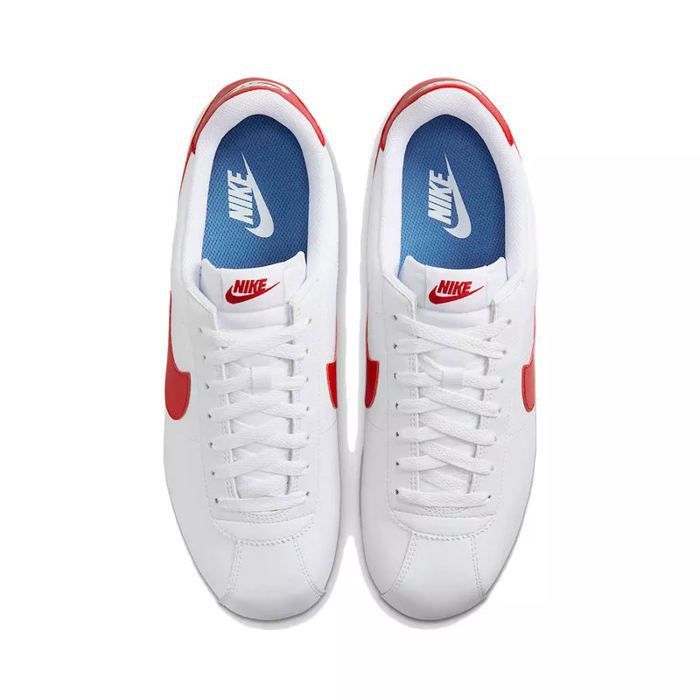 Chaussures Nike Nike Cortez Homme Blanche Rouge Chaussures Homme