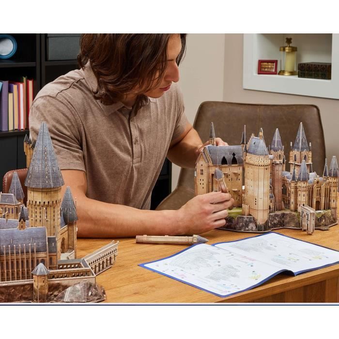 4D Build Build-4D, Château de Poudlard 209 pièces, Cadeaux Harry Potter, Décoration de Table, Jouets de Construction