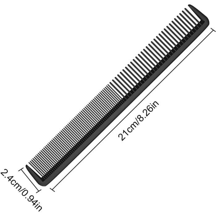 Peigne À Cheveux À Dents Fines Et À Dents Denses Peigne En Carbone De Haute Qualité Cheveux Et