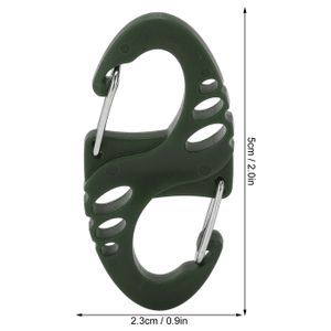 Lot De 30 Mini Mousquetons Durables Pour Sac à Dos, Porte-clés Pour Camping Et Escalade (S), Noir + Gris + Argent